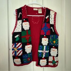 Bobbie Brooks Christmas Red Sweater Vest